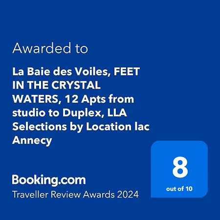 La Baie Des Voiles: Lakefront Apartments on Annecy Duingt Exterior photo